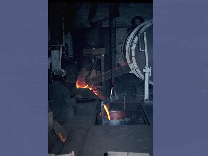 Tapping the furnace